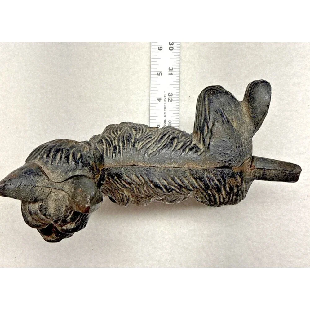 Cast Iron Scottish Terrier Doorstop Scottie Dog Door Stop Heavy Black Vintage